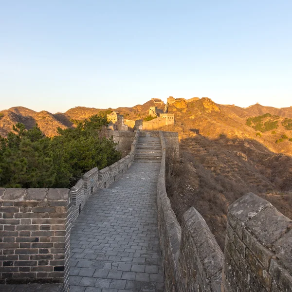 Majestoso grande parede de china — Fotografia de Stock