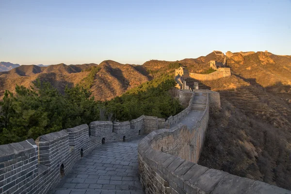 Majestoso grande parede de china — Fotografia de Stock