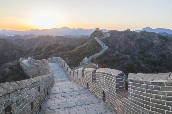 Majestoso grande parede de china — Fotografia de Stock