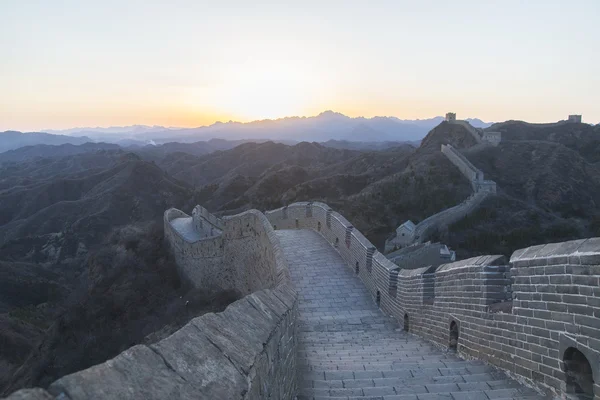 Majestueuze grote muur van China — Stockfoto