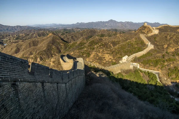 Majestoso grande parede de china — Fotografia de Stock