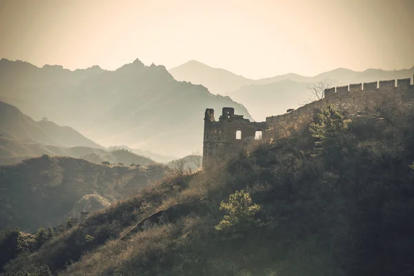 Majestoso grande parede de china — Fotografia de Stock