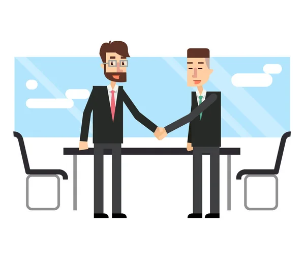 Mensen uit het bedrijfsleven maken een deal. Partnerschap. — Stockfoto