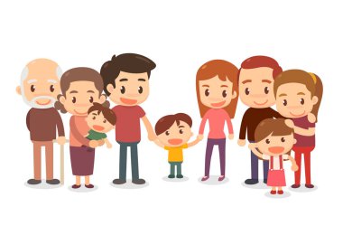 Büyük bir aile. Aşk ile birlikte kal.