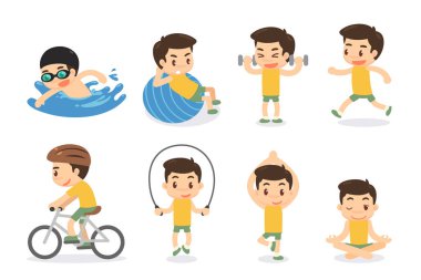 Etkinlikler kümesi. Spor ve Fitness.