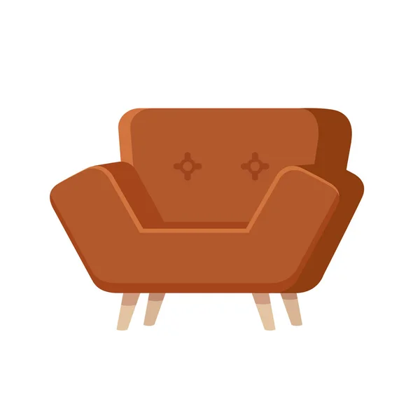 Móveis sofá marrom . — Fotografia de Stock
