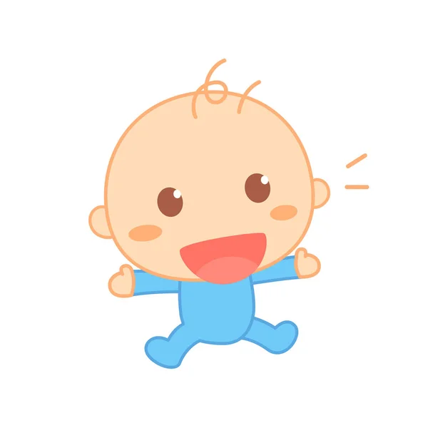 Eerst Lachen Schattige Baby Mijlpaal — Stockfoto