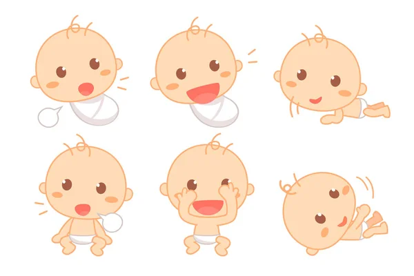 Cute Baby Milestone Baby Development — Stock Photo, Image