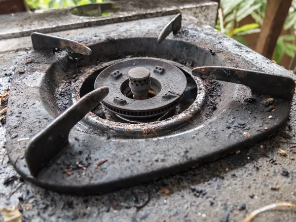 eski kirli açık kichen soba 