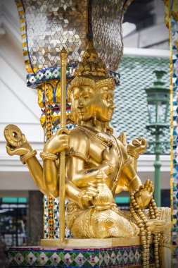 Bangkok, erawan shire Thailand.brahma Hindu heykeli 