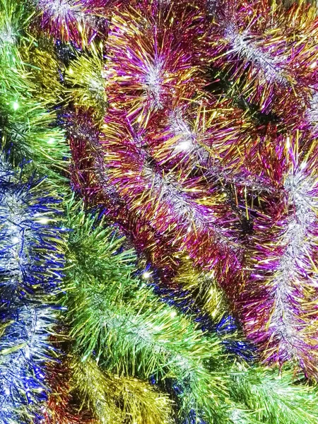 Colorful tinsel background — Stock Photo, Image