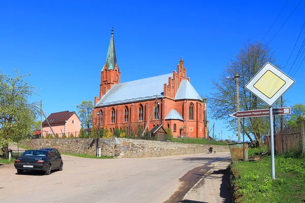 Лютеранська церква Lazdenen — стокове фото