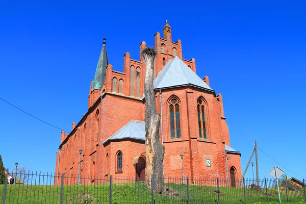 Lutheran church of Lazdenen of 1875 — Stock Photo, Image