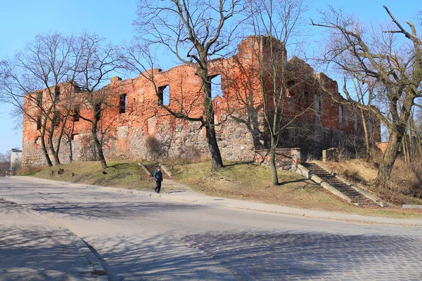 Güney Insterburg kale duvarı - XIV yüzyılın sipariş Kalesi