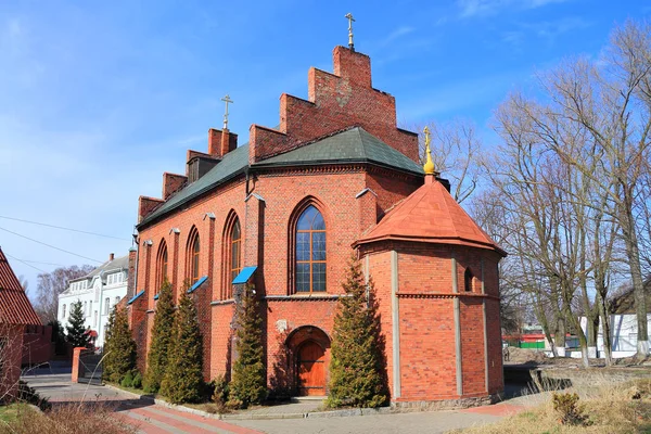Pillau's Lutheran church, the building in Gothic style of 1866 of construction — Stock Photo, Image