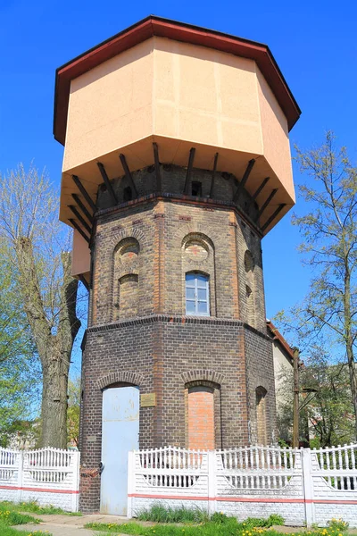 The western railway water tower of Gumbinnen — Stock Photo, Image