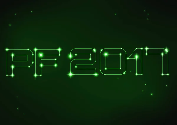 Yeşil Pf 2017 takımyıldızı tarzı gösteren resim