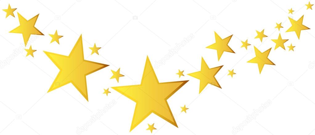 Five Golden Rating Star Vector Illustration On White Background Stock  Illustration - Download Image Now - iStock