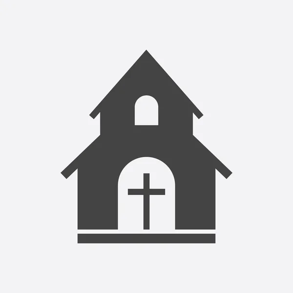 Icono de ilustración del vector santuario de la iglesia. Pictograma plano simple para negocios, marketing, aplicación móvil, Internet sobre fondo blanco . — Vector de stock