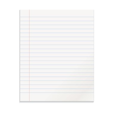 Gerçekçi şablon sarmal ile not etmek. Boş kapak tasarımı. Okul iş günlüğü. Ofis Kırtasiye defter beyaz arka plan üzerinde