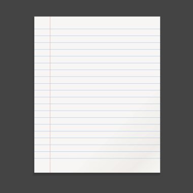 Gerçekçi şablon sarmal ile not etmek. Boş kapak tasarımı. Okul iş günlüğü. Ofis Kırtasiye defter siyah arka plan üzerine