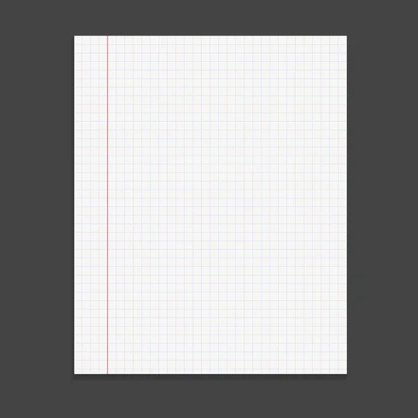 Realistischer Schreibblock mit Spirale. Blanko-Cover-Design. Schultagebuch. Schreibwaren Notizbuch auf schwarzem Hintergrund — Stockvektor