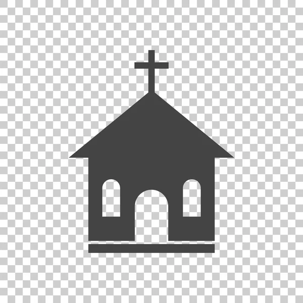 Linha igreja santuário vetor ilustração ícone. Pictograma plano simples para negócios, marketing, aplicativo móvel, internet em fundo isolado — Vetor de Stock