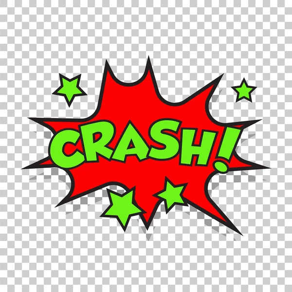 Crash-Comic-Soundeffekte. Sound Bubble Speech mit Wort und Comic-Ausdruck klingt Vektor-Illustration. — Stockvektor