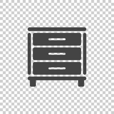 Dolap izole arka plan üstünde kutsal kişilerin resmi. İşletme, pazarlama, Internet için modern düz piktogram. Web sitesi tasarımı basit düz vektör simgesi.