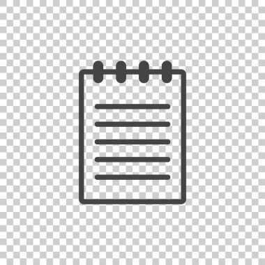 Belgeyi simge vektör düz tasarlamak. İzole belgeler simgesi. Kağıt sayfa grafik tasarım piktogram