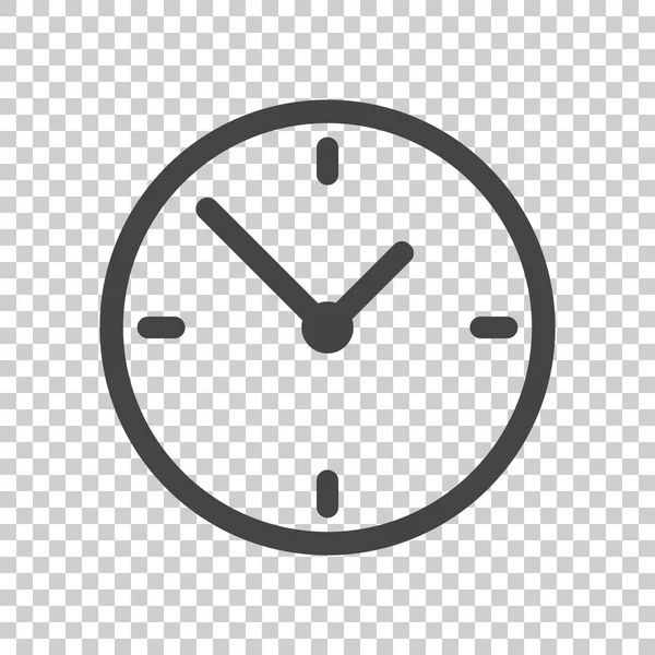 Clock icon, flat design. Vector illustration on isolated background. — Stock Vector