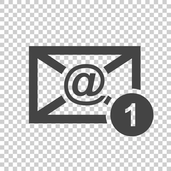 Message d'enveloppe électronique. Illustration vectorielle en style plat sur fond isolé . — Image vectorielle