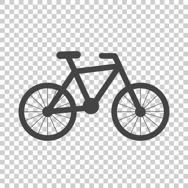 Icône de silhouette vélo sur fond isolé. Illustration vectorielle vélo dans un style plat. Icônes pour le design, site web . — Image vectorielle