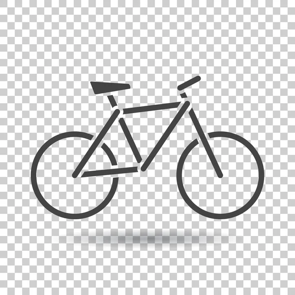 Icono de bicicleta sobre fondo aislado. Ilustración vectorial de bicicletas en estilo plano. Iconos para el diseño, sitio web . — Vector de stock