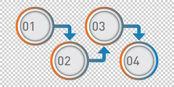 分離の背景にインフォ グラフィック デザイン。フラットのベクトル図 — ストックベクタ