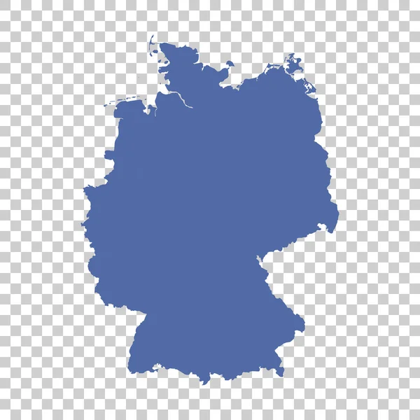 分離の背景にドイツの地図。平面ベクトル — ストックベクタ