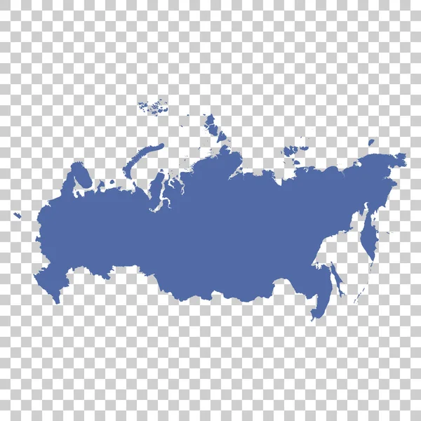 Magas részletes vektoros Térkép - Oroszország — Stock Vector