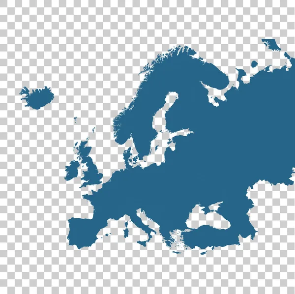 Detailed vector map of Europe — Stock Vector