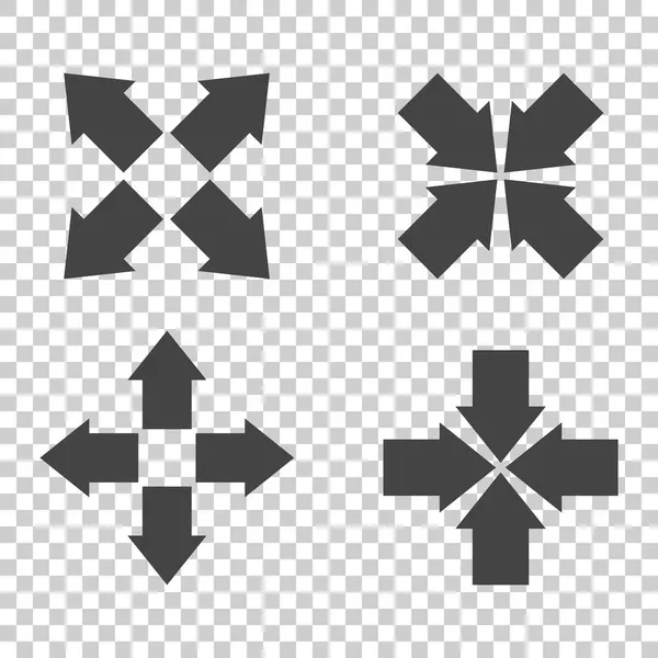 Arrow symbol icons. Vector flat — Stock Vector
