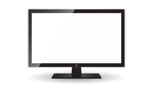 Icona Tv vettoriale illustrazione in stile piatto isolata su sfondo bianco. Simbolo televisivo per il design del sito web, logo, app, ui . — Vettoriale Stock