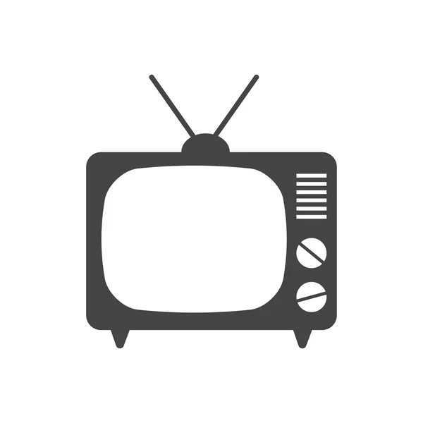 Tv Icon ilustração vetorial em estilo plano isolado sobre fundo branco. Símbolo de televisão para web site design, logotipo, aplicativo, ui . — Vetor de Stock