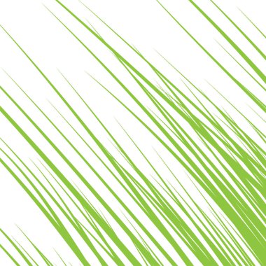 Beyaz arka planda izole edilmiş çimen silueti. Vektör illüstrasyonu.