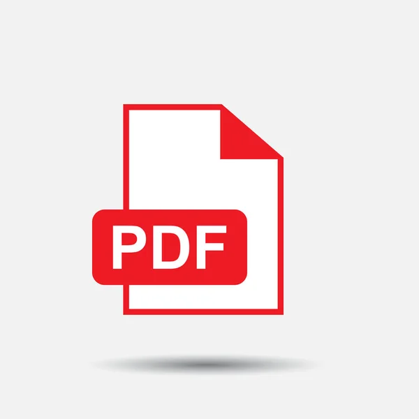 Télécharger PDF icône vectorielle. Pictogramme plat simple pour entreprise, marketing, concept internet. Illustration vectorielle sur fond blanc . — Image vectorielle