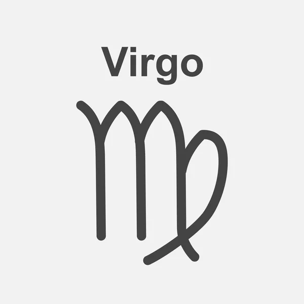 Virgo zodiac sign. Flat astrology vector illustration on white background. — Stock Vector