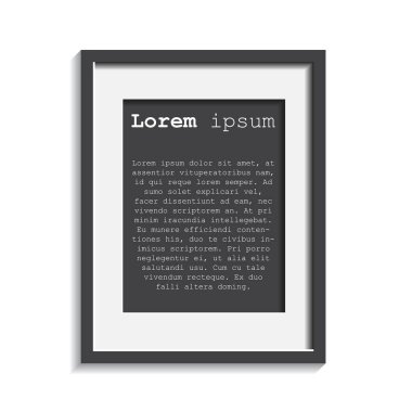 Beyaz arka plan üzerinde izole gerçekçi fotoğraf çerçevelemek. Fotoğraf çerçeve vektör çizim.