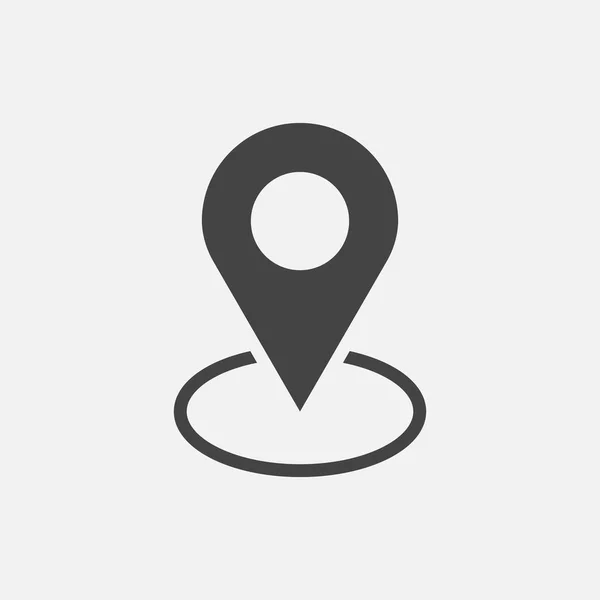 PIN pictogram vector. Locatie aanmelden vlakke stijl geïsoleerd op een witte achtergrond. Navigatiekaart, gps concept. — Stockvector