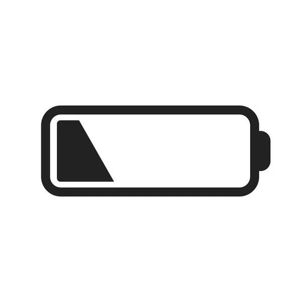電池残量インジケーター。白の背景にベクトル画像. — ストックベクタ