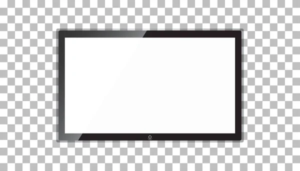 TV ikona ilustracja wektorowa w płaski na białym tle na na białym tle. Symbol telewizja projektowanie stron internetowych, logo, aplikacji, interfejs użytkownika. — Wektor stockowy