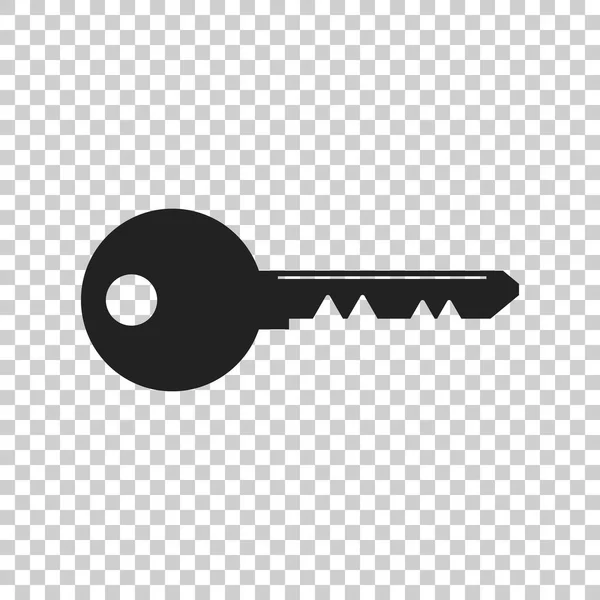 Key Icon ilustração vetorial em estilo plano isolado em fundo isolado. Símbolo de desbloqueio para web site design, logotipo, aplicativo, ui . — Vetor de Stock