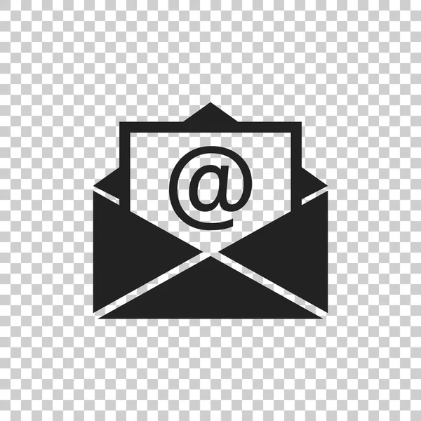 Mail envelop pictogram vector geïsoleerd op een witte achtergrond. Symbolen van e-mail platte vectorillustratie. — Stockvector